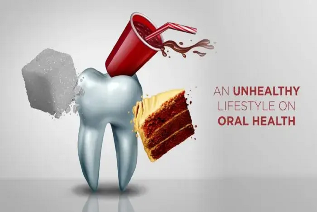 an unhealthy lifestyle on oral health